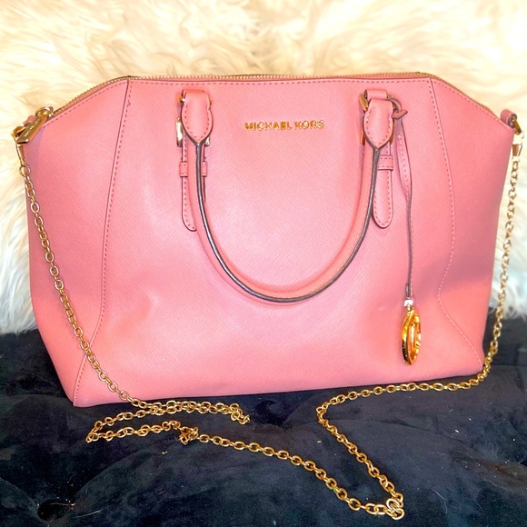 Michael Kors Pink Jet Set Top Zip Tote - Picture 7 of 9